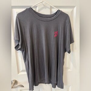 Peloton‎ Dark Gray  Tee with Magenta Logo